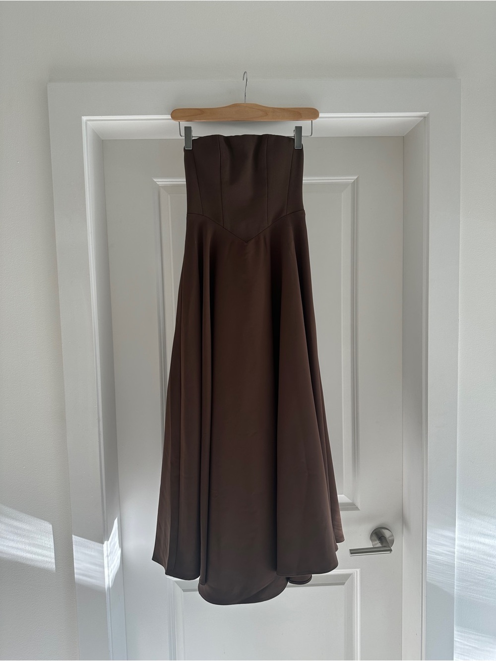 Odd Muse Ultimate Muse Strapless Midi Dress - Chocolate Brown